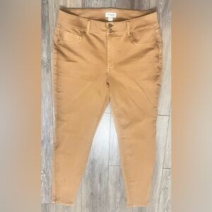 M Jeans by Maurices Tan High Rise Super Skinny Women's Jeans size 14w